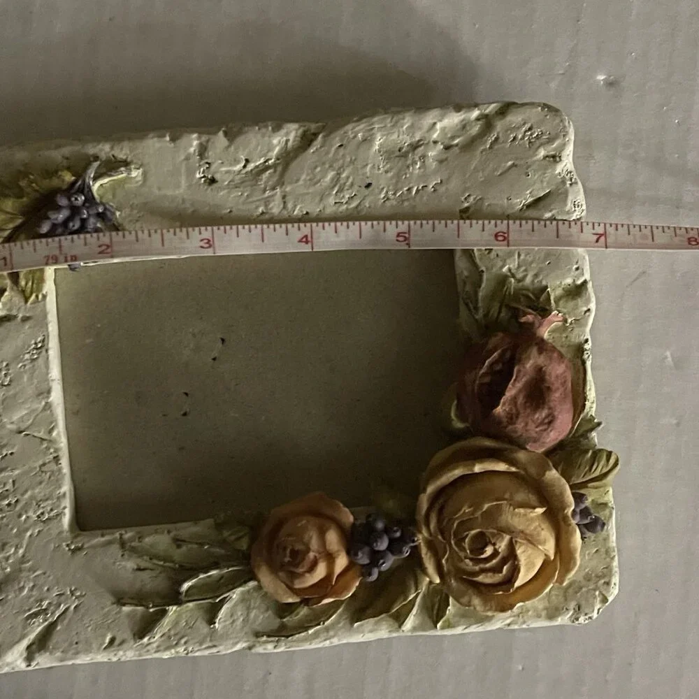 Vintage Style Floral Frame Photo Picture Cottage Garden Rose‎ Decor Vintage